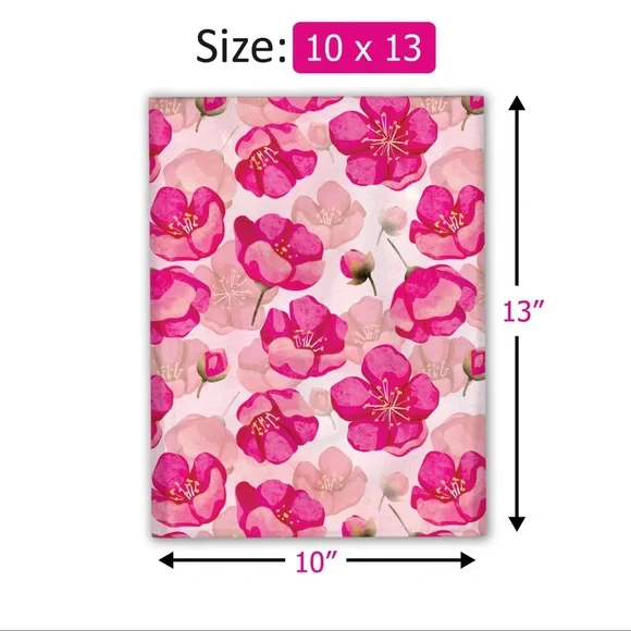 20 Pink Poppy Poly Mailers 10x13 Shipping Bags Boutique Mailing Envelopes 🌸 - Picture 3 of 5